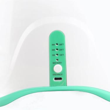 Imagem de Lançador de Bola Automático Interativo de Cão 3 Modos Recarregáveis ​​com Mini Bolas de Tênis para Petinho de Estimação Em Interior, Vidro Verde