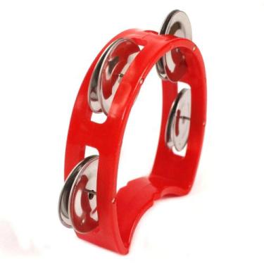 Imagem de Pandeiro MEIA LUA INFANTIL Vermelho - Spanking