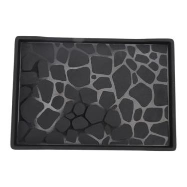 Imagem de Bandeja de Plástico Elegante, Bandeja de Servir Moderna Com Alças, para Mesa de café, Bandeja de Vaidade do Banheiro Otomano, 11x7.7in, Leve, Fundo Anti -deslizamento, Prova de