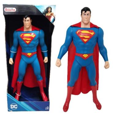 Imagem de Boneco Superman  Original Infantil Grande Dc 45cm Articulado Liga Da J