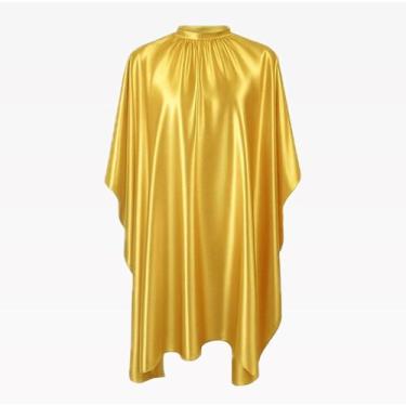 Imagem de Capa Para Barbeiro Cabeleireiro Com Zíper Em Cetim Brilhante - Barbers