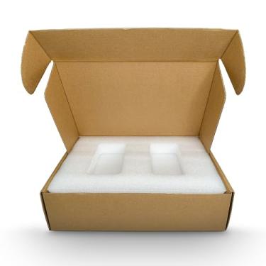 Imagem de JLE Caixa De Correio Ultra Segura Para Envio Laptops E Ultrabooks 13, 14 15 Polegadas Com Enchimento Espuma Extra Espaço Carregadores, Acessórios Cabos