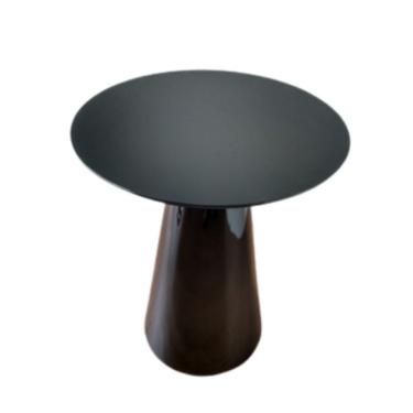 Imagem de Mesa de Apoio Cone Laqueada Tampo 60cm Preto