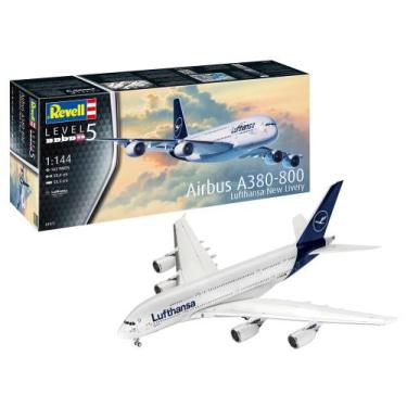 Imagem de Airbus A380-800 Lufthansa New Livery - 1/144 - Revell 03872