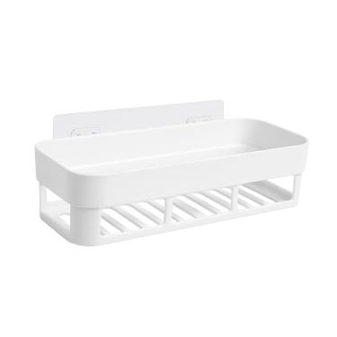 Imagem de Suporte Adesivo para Shampoo 24x6cm – Organizador de Banheiro Sem Furo e Sem Quebrar a Parede