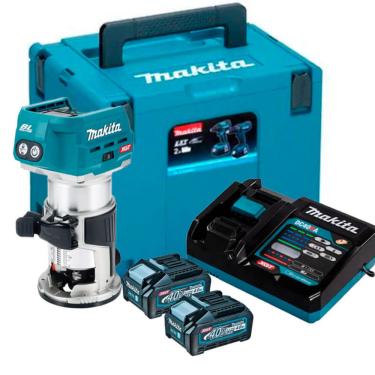 Imagem de Tupia Eletronica a Bateria 40V XGT Makita RT001GM202-127V