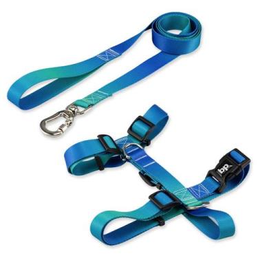 Imagem de Coleira Peitoral Com Guia Para Cachorro Cães Basic Pet, Lake, PP