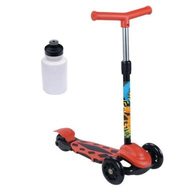 Imagem de Patinete Vermelho Menina Infantil Criança Radical C/ Squeeze - DM Toys