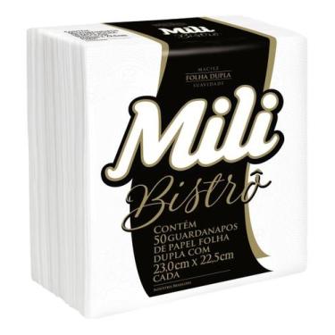 Imagem de Kit c/ 4 Guardanapo de Papel Folha Dupla Mili Bistro 23,0cm