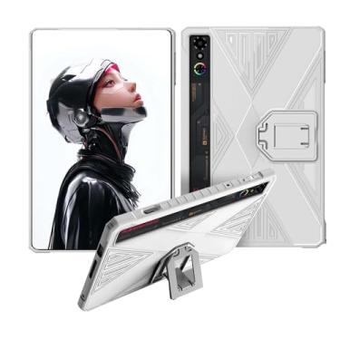 Imagem de Capa para tablet gamer RedMAGIC Astra 23.0 cm, capa protetora fina de TPU macio com suporte para tablet gamer RedMAGIC 3 Pro, antiarranhões, à prova de choque, branca