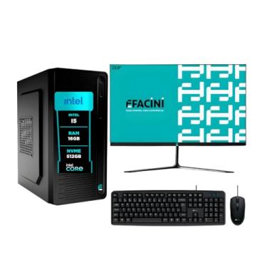Imagem de Computador Pc Completo Intel Core i5, 16GB, Monitor 24 Polegadas, Ssd eFacini 512Gb