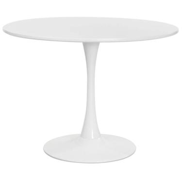 Imagem de Mesa Saarinen Tulipa Redonda 120Cm Tampo Madeira Branca Sala
