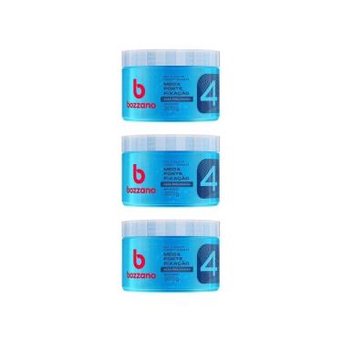 Imagem de Gel Fixador Bozzano 300G Azul - Kit Com 3Un