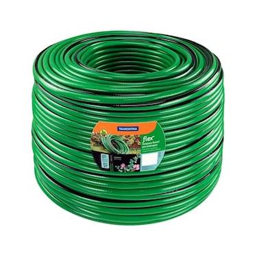 Imagem de Mangueira Flex para Jardim Tramontina PVC 4 Camadas com 50 Metros – Verde/Preta