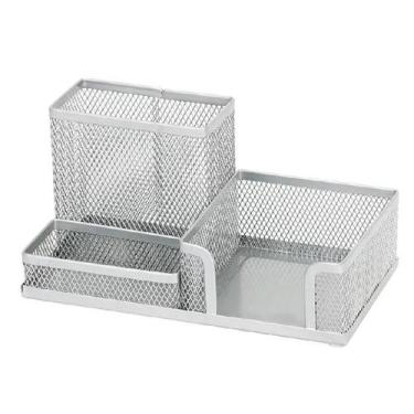 Imagem de Porta Lapís, Caneta, Clips, Lembrete, Aramado, Prata - Sutt