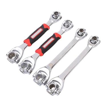 Imagem de Conjunto de chaves de soquete multifuncionais 52 em 1 com cabeça rotativa de 360 graus, ferramenta de chave de fenda magnética de aço CR-V para reparo de casa, automóvel, carro e bicicleta