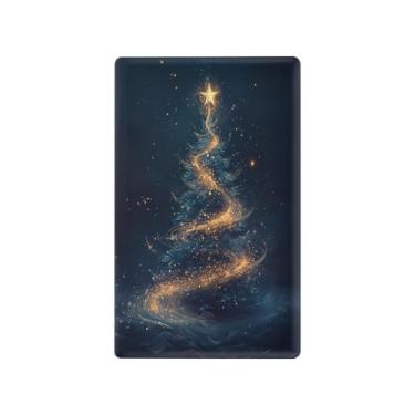 Imagem de Blueangle Placa de parede decoradora de capa em branco, tamanho padrão, capa de interruptor de árvore de Natal mágica de 1 gangue para quarto de escritório em casa, 4,53 x 2,76 polegadas #103