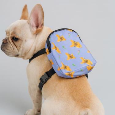 Imagem de Coleira Peitoral Mochila Pack Bag Pequena para Cães My Pet Brasil - Ajustável para Cachorros Mini, Pequeno, Médio e Filhotes - Coloridas, Estampadas