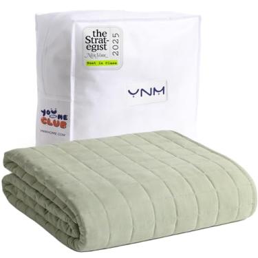 Imagem de Cobertor Pesado YnM, Extrapesado, Algodão, Poliéster, Casal, Reversível, Abacate e Branco, 13,6 kg, Tamanho Queen, King, 2,23 x 2,64 m