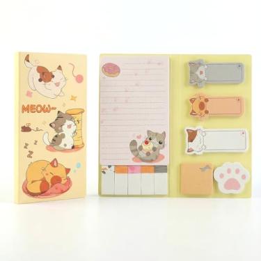 Imagem de 1 conjunto de adesivos adoráveis para anotações, perfeitos para anotar lembretes. Um presente criativo para crianças, ideal para escritório e material escolar.