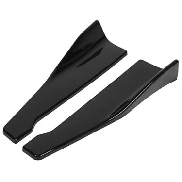Imagem de aqxreight Divisor de Pára-choque Traseiro do Carro Protetor Labial Universal e Difusor para Aerodinâmica Aprimorada e Divisores de Winglet Pretos Brilhantes Proteção de Veículo e Atualização Externa