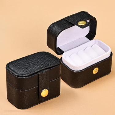 Imagem de Estojo de anel de joias de viagem, caixa pequena, mini armazenamento portátil para mulheres, presente de dama de honra de casamento