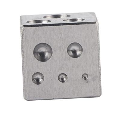 Imagem de KIMISS Bloco de Dapping Quadrado - Ferramenta Profissional de Formação de Metal para Fabricação de Joias, Ideal para Criar Formas e Designs Em Metais Macios e Argila (bigorna quadrada de 25 * 25mm)