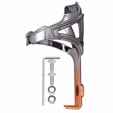 Imagem de Suporte de garrafa de água leve de duas cores para bicicleta Suporte de retenção seguro para engenharia de ciclismo de estrada de montanha 15 cm 64 g (cor café preto)