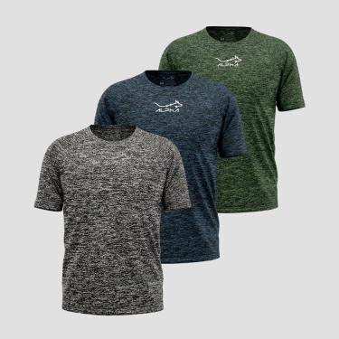 Imagem de Kit 3 Camisetas Fluid Move Dry Alpha Co Masculina-Masculino