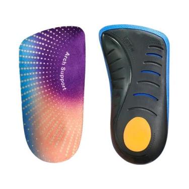 Imagem de Palmilhas Ortopédicas Com Suporte De Arco Para Pé Chato E Fascite Plan