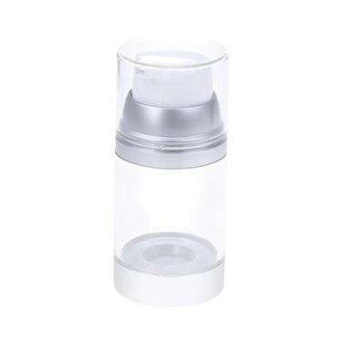 Imagem de Frasco Portátil Transparente Com Bomba Airless 100/120/150ML Recarregá