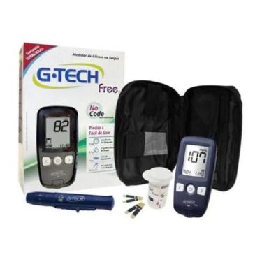 Imagem de Kit medidor glicose glicemia mgktfr1 g-tech free 1 completo - GTECH
