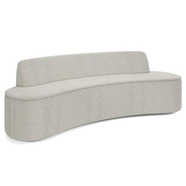 Imagem de Sofá 4 Lugares para Sala de Estar Living 260cm Koane D06 Boucle Creme - Mpozenato