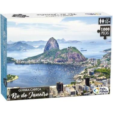 Imagem de Quebra-Cabeça Cartonado Rio de Janeiro 1.000pç Pais e Filhos
