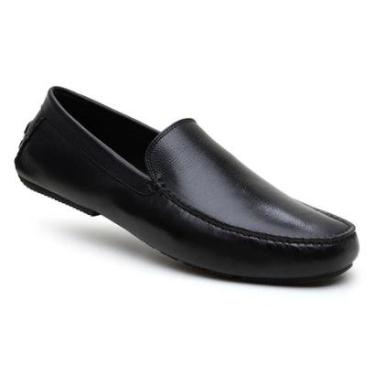Imagem de Mocassim Drive Jacometti Masculino Couro Liso Conforto-Masculino