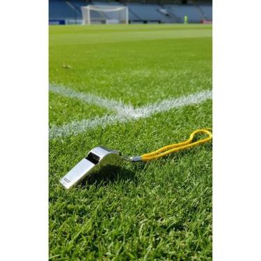 Imagem de Apito Profissional Metal Som Alto c/ Cordão - 2 Unidades - Congratulat