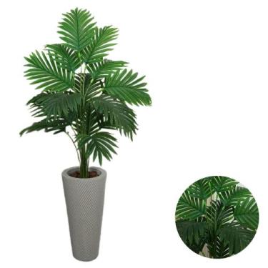 Imagem de Planta Artificial Palmeira Com Vaso Pilão Vite Decorativo - - Intcomer