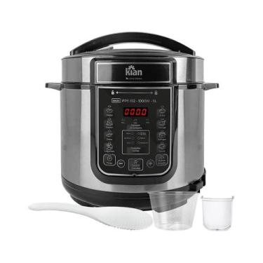 Imagem de Panela Elétrica de Pressão Kian Ppe-102 1000w 6 Litros Cinza - 220v, C