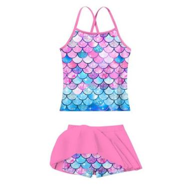 Imagem de Maiô Taubow Mermaid Tankini com alça ajustável de secagem rápida