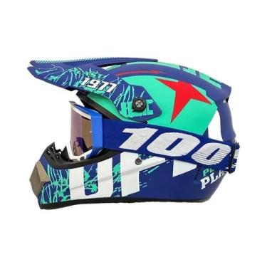 Imagem de Capacete De Motocross Adulto Profissional Para ATV, Downhill, Mountain