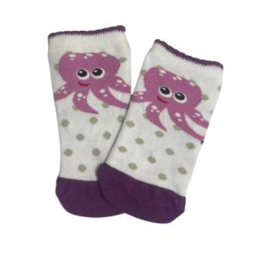 Imagem de Meia Casual Baby Meninas Estampas Diversas Lupo, 16 a 19, Roxo
