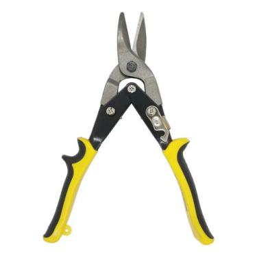 Imagem de Kit 10 Tesoura Alicate Corta Chapa Bico Reto Metal Aço 250mm - bomvink