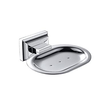 Imagem de Conjunto de ferragens para banheiro, roupão cromado, barra de trilho de toalha, anel, prateleira, suporte de papel, escova de dentes, suportes de sabonete, acessórios, saboneteira de metal