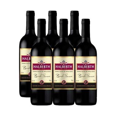 Imagem de Vinho Bordo Halberth Tinto Suave 750ml Kit 6 Unidades