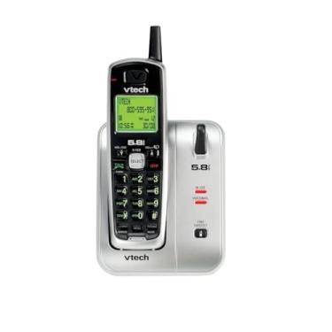Imagem de VTECS6114 – VTech CS6114 DECT 6.0 telefone sem fio com identificador de chamadas/espera de chamada, branco com 1 fone
