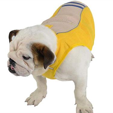 Imagem de UOBEKETO Colete de resfriamento para cães, jaqueta, resfriador de pântano, evaporativo, respirável, para animais de estimação, colete de resfriamento, compatível, adequado para cães pequenos, médios e