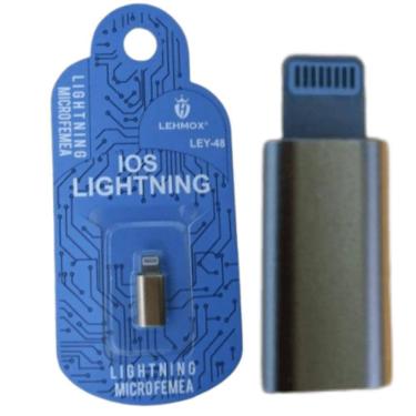 Imagem de Adaptador Conversor Ios Lightning Para V8 Micro Usb