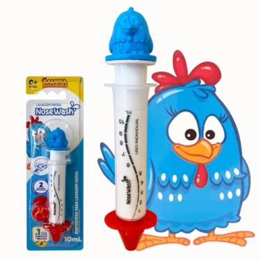 Imagem de Seringa de Lavagem Nasal NoseWash para Bebês e Crianças, Limpador de Nariz, Alivia Alergias e Congestão Nasal - Galinha Pintadinha 10ml