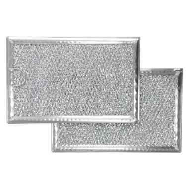 Imagem de Filtro de graxa para micro-ondas 19.4 cm x 13.0 cm substituição para GE WB06X10359 WB06X10654, filtro de ventilação do exaustor de micro-ondas LG Kenmore e mais (pacote com 2)
