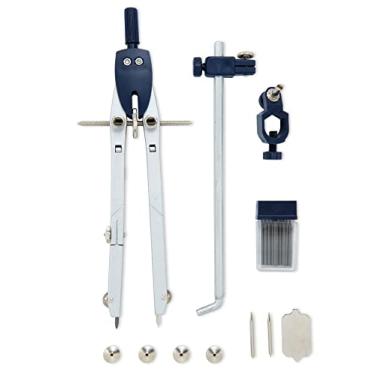 Imagem de Mr. Pen - Bússola de metal profissional com roda e trava para geometria, desenho, matemática, desenho